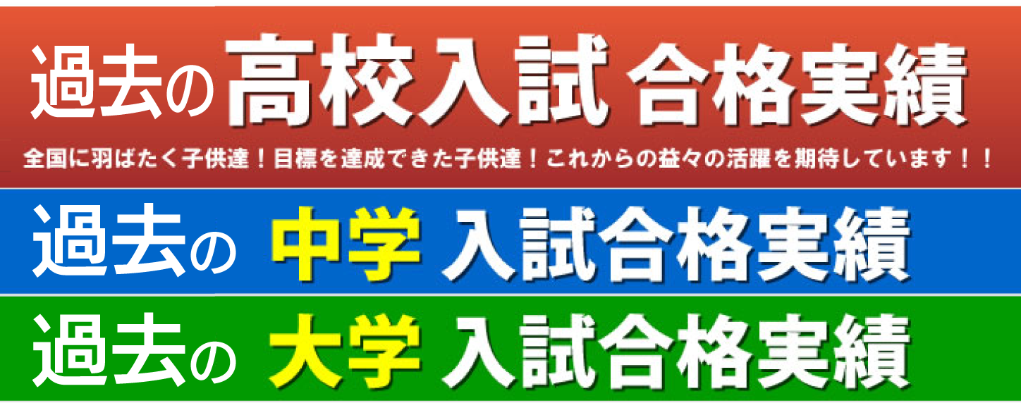 過去の合格実績